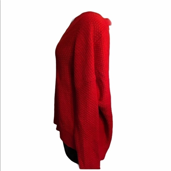 New Zara Knit Womens Sweater Medium angora Orange - Picture 3 of 6